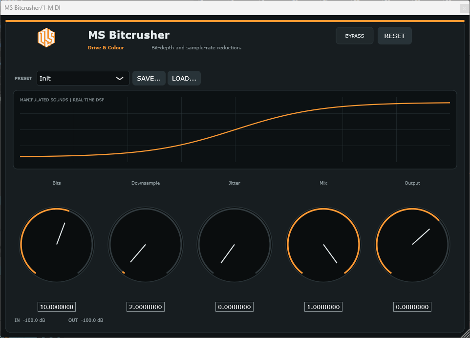 MS Bitcrusher - Bitcrusher VST3 Plugin
