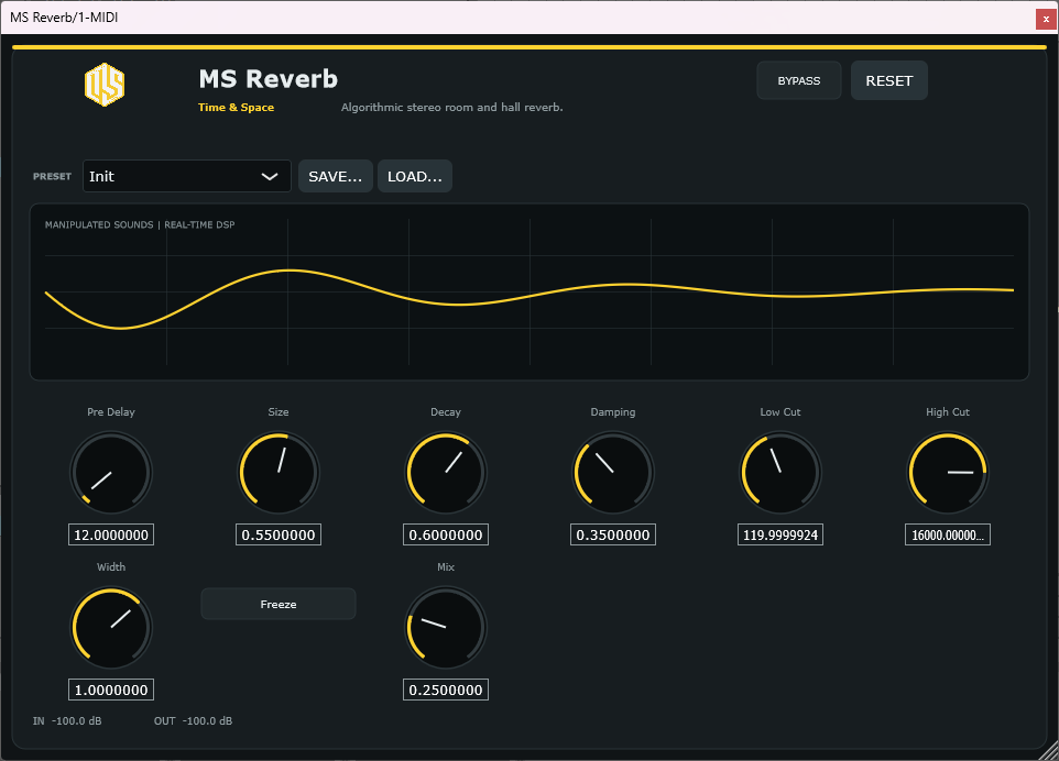 MS Reverb - Reverb VST3 Plugin