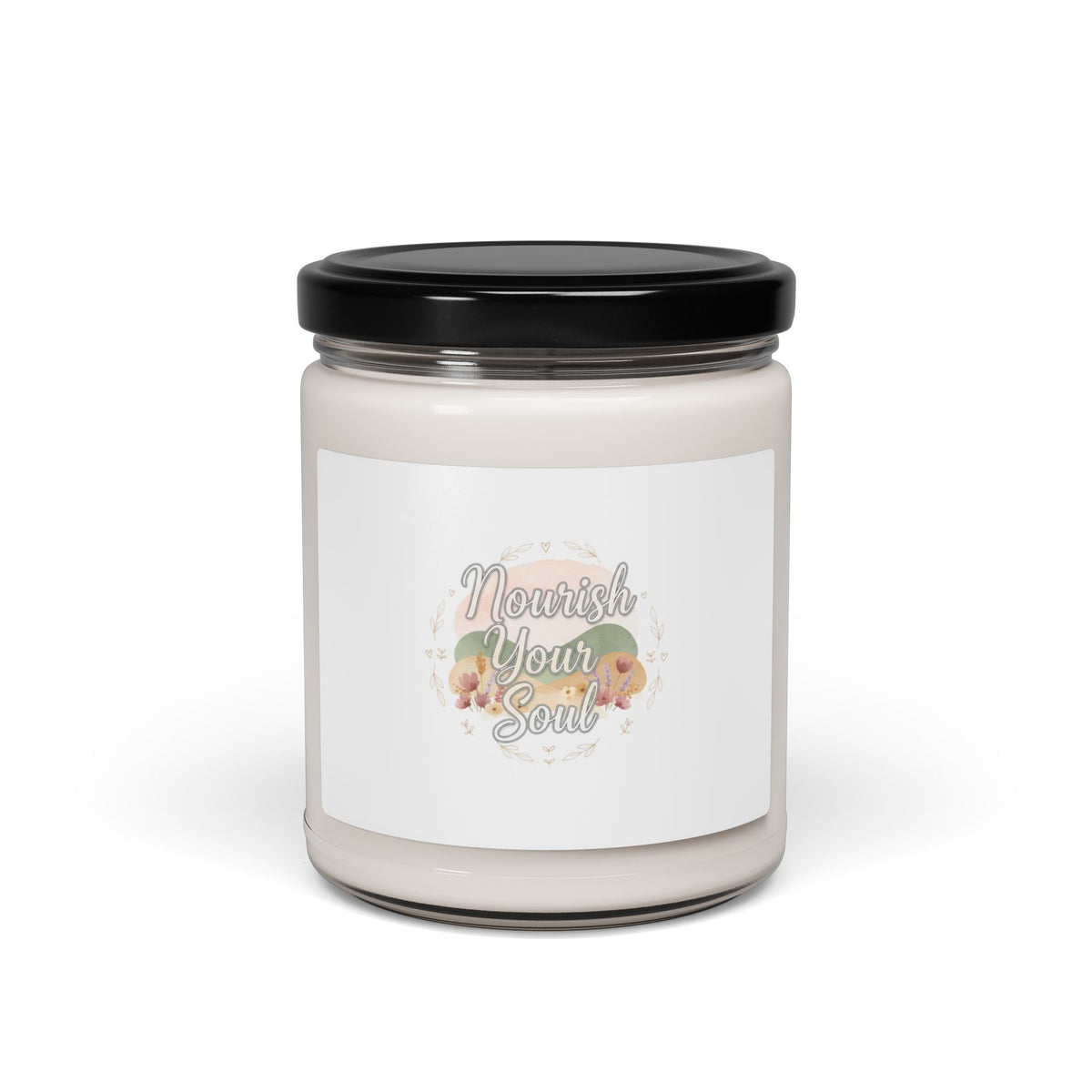 Nourish Your Soul Candle | Soy Candle, Mindfulness Affirmation, Wellness Self-Care