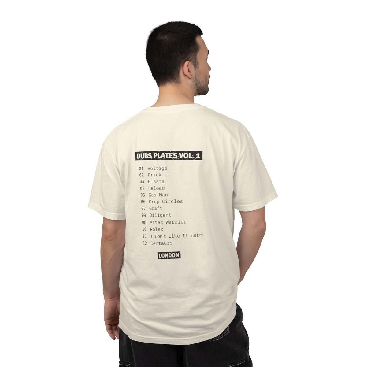 Dubs Plates Vol. 1 | Stacked Logo Tracklist T-Shirt