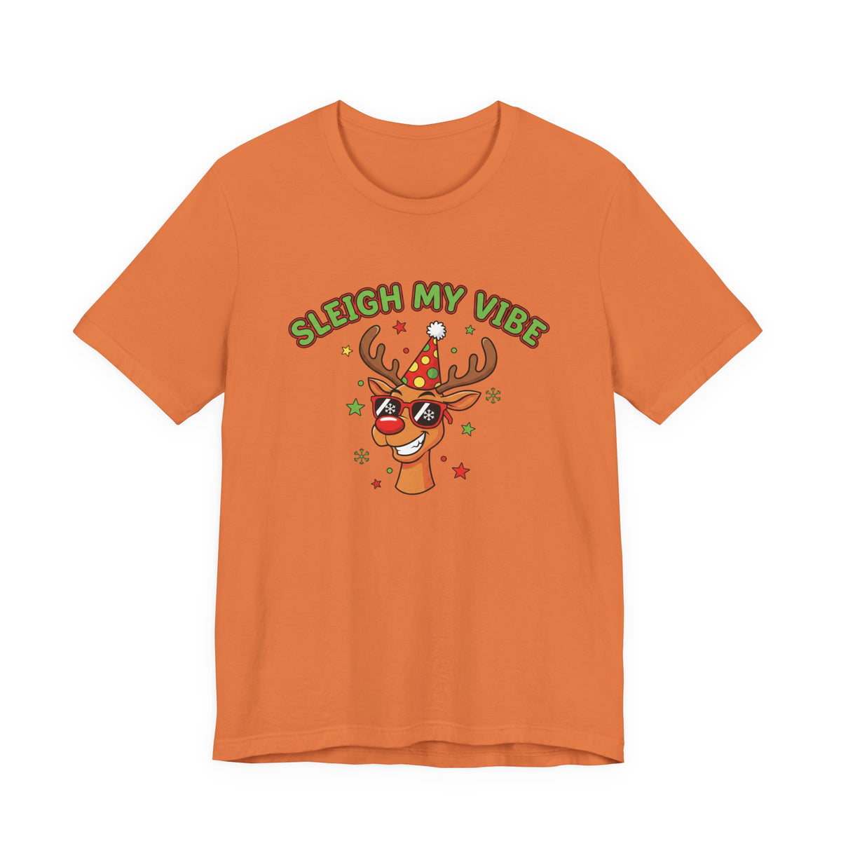 Sleigh My Vibe Reindeer Tee | ugly Christmas sweater party, festive gag tee