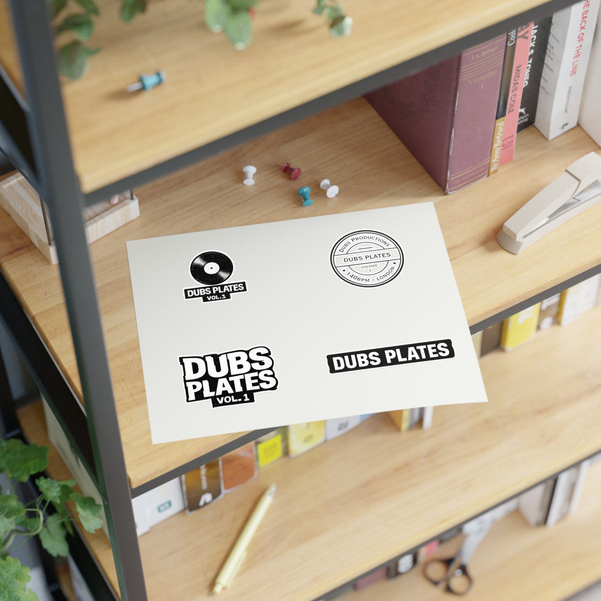 Dubs Plates Vol. 1 | Logo Stickers (4-Pack)