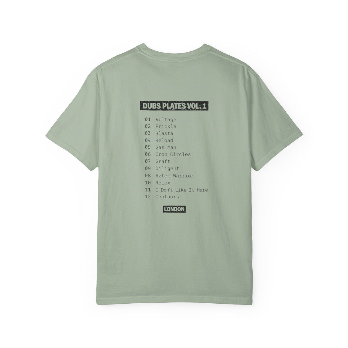 Dubs Plates Vol. 1 | Stacked Logo Tracklist T-Shirt