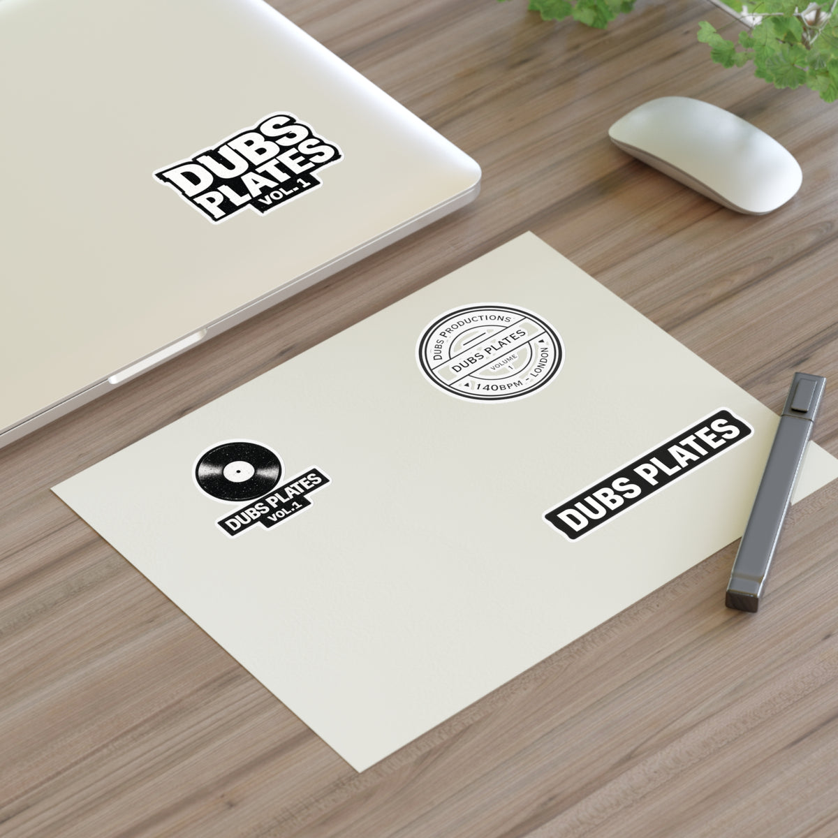 Dubs Plates Vol. 1 | Logo Stickers (4-Pack)