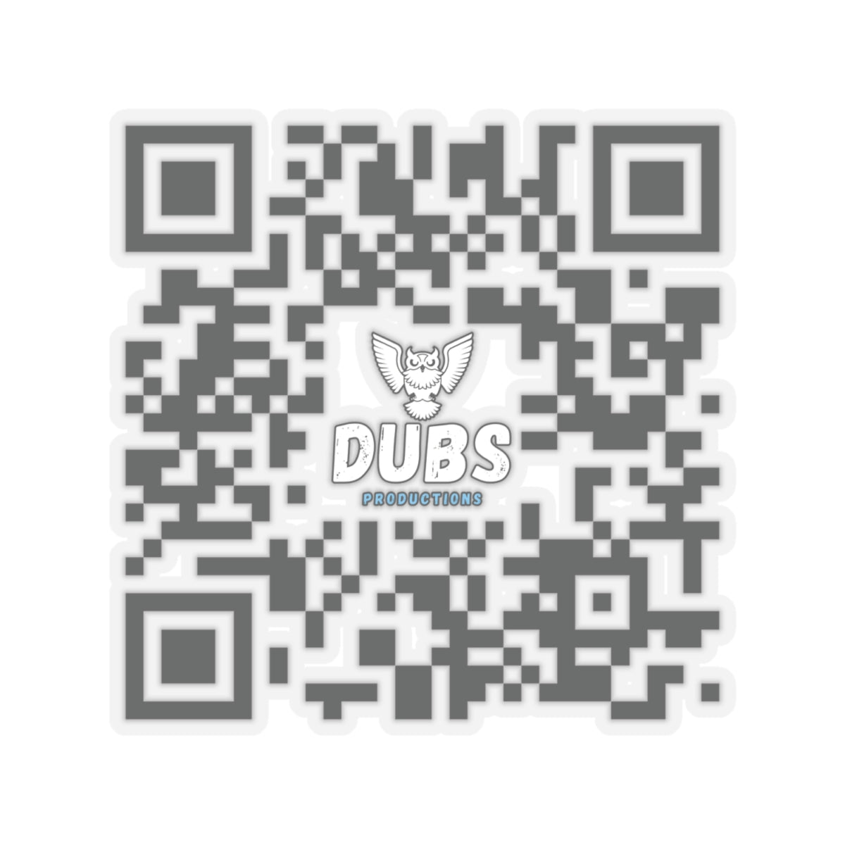 Dubs | Kiss-Cut Sticker | QR Code