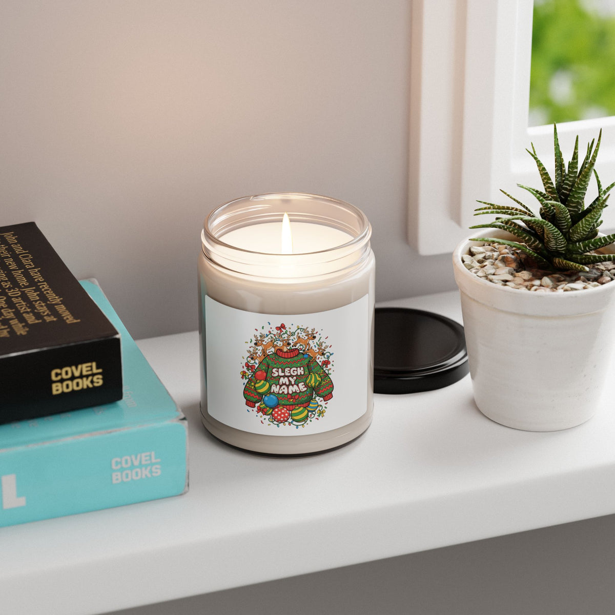 Sleigh My Name Candle | Scented Soy Candle, Ugly Christmas Sweater Novelty