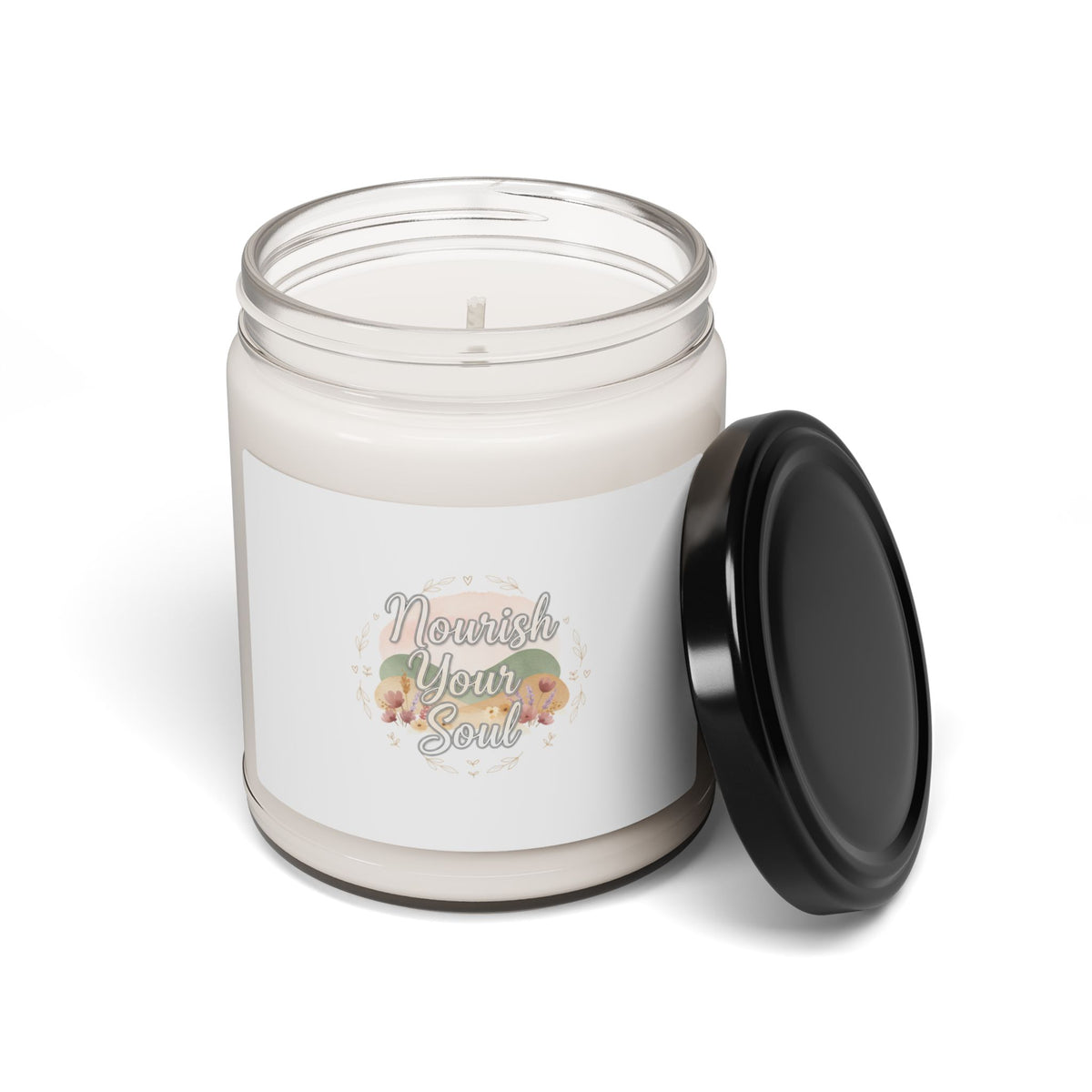 Nourish Your Soul Candle | Soy Candle, Mindfulness Affirmation, Wellness Self-Care