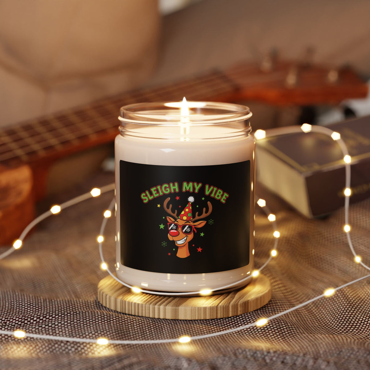 Sleigh My Vibe Candle, Soy 9oz | Ugly Christmas Sweater Party Scent