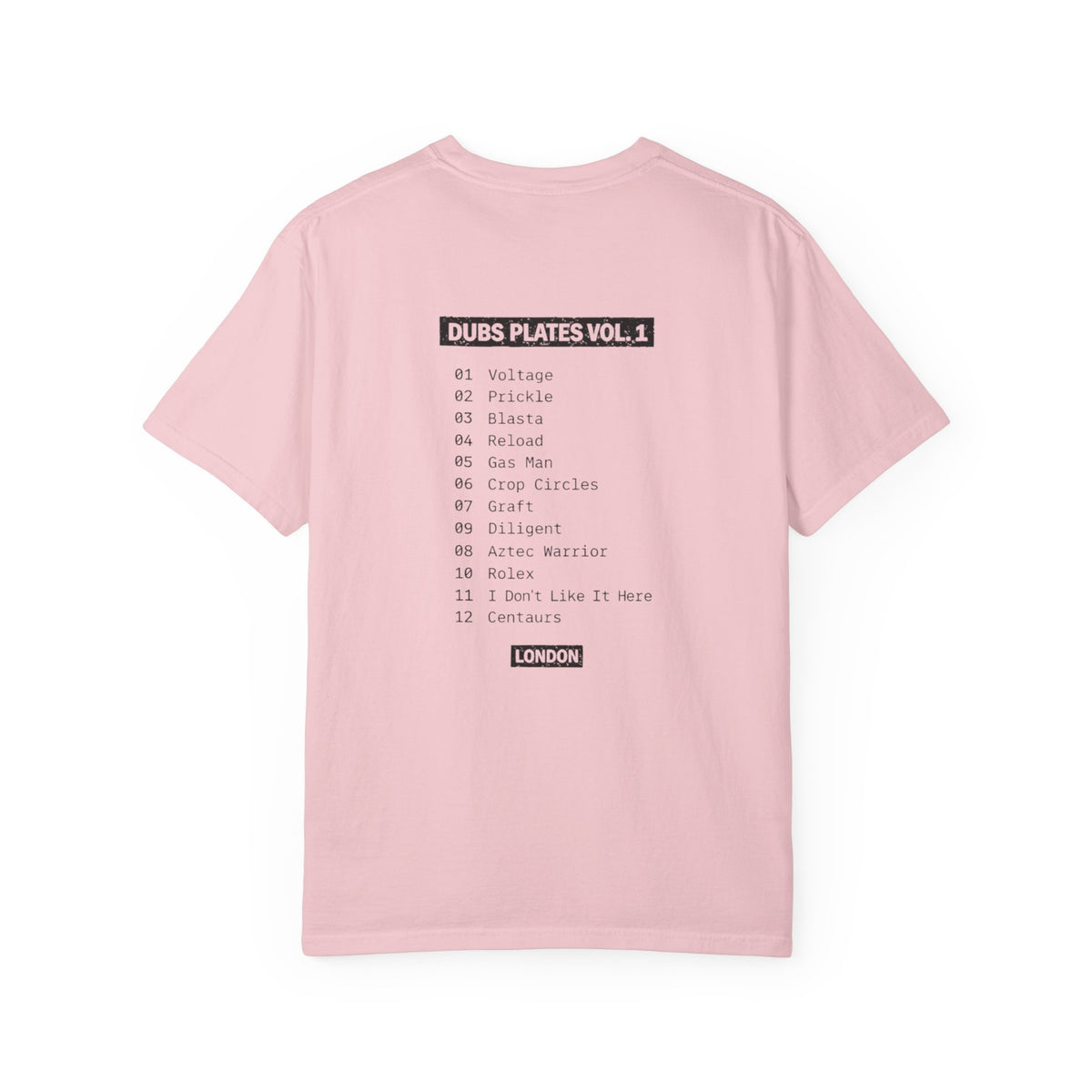 Dubs Plates Vol. 1 | Stacked Logo Tracklist T-Shirt