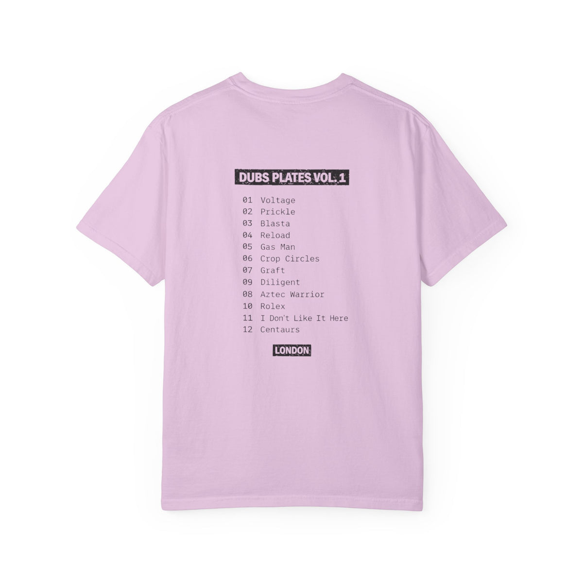 Dubs Plates Vol. 1 | Stacked Logo Tracklist T-Shirt