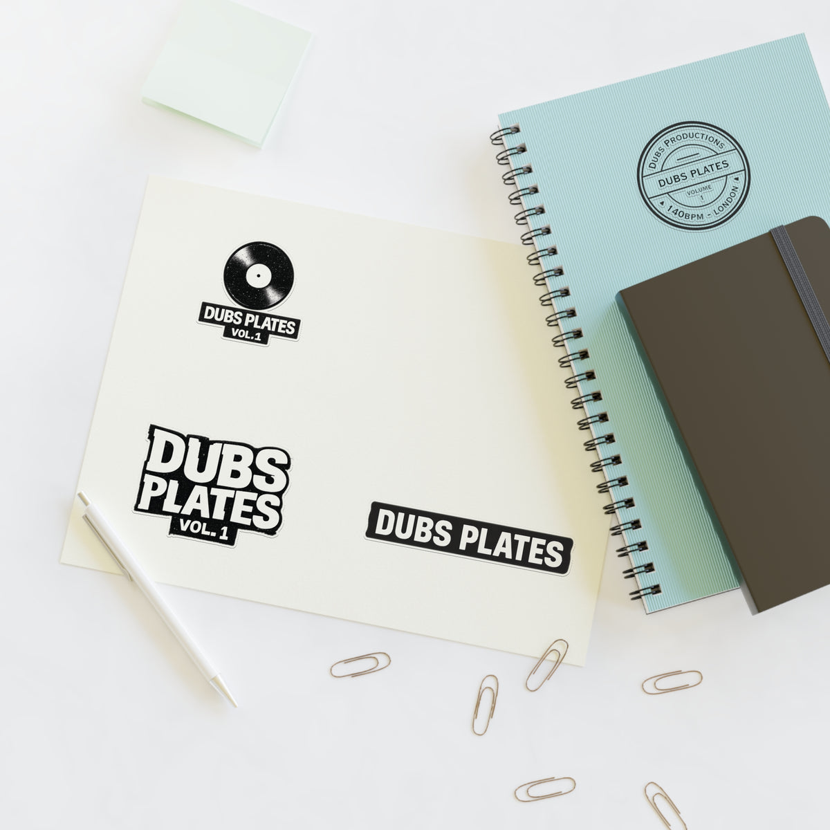 Dubs Plates Vol. 1 | Logo Stickers (4-Pack)