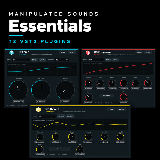 Manipulated Sounds Essentials - 12 VST3 Plugins