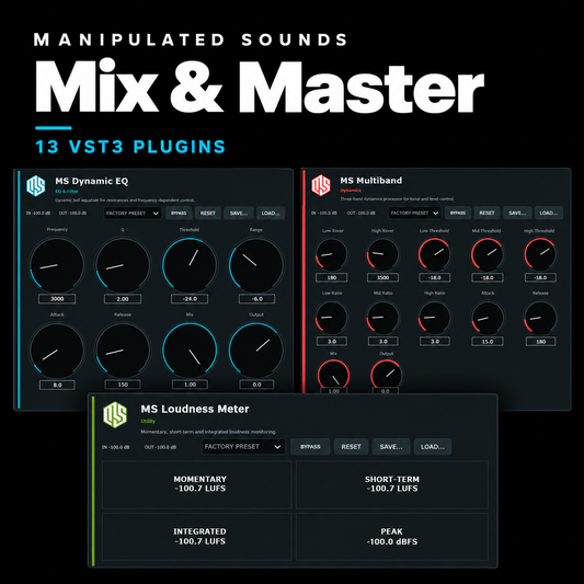 Manipulated Sounds Mix & Master - 13 VST3 Plugins