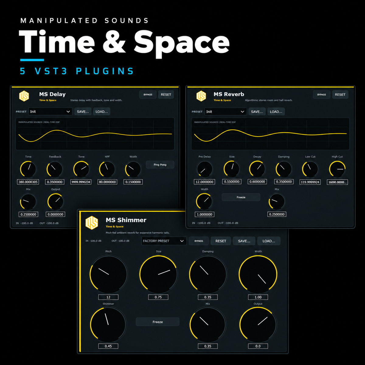 Manipulated Sounds Time & Space - 5 VST3 Plugins