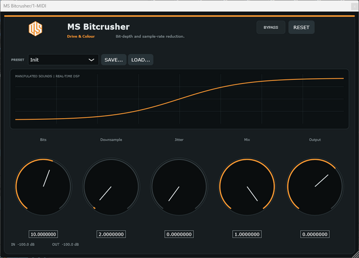 MS Bitcrusher - Bitcrusher VST3 Plugin