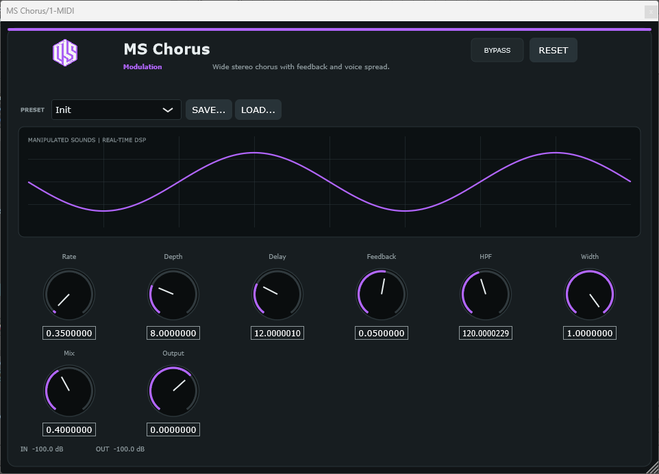 MS Chorus - Stereo Chorus VST3 Plugin