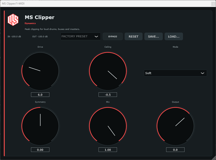 MS Clipper - Peak Clipper VST3 Plugin