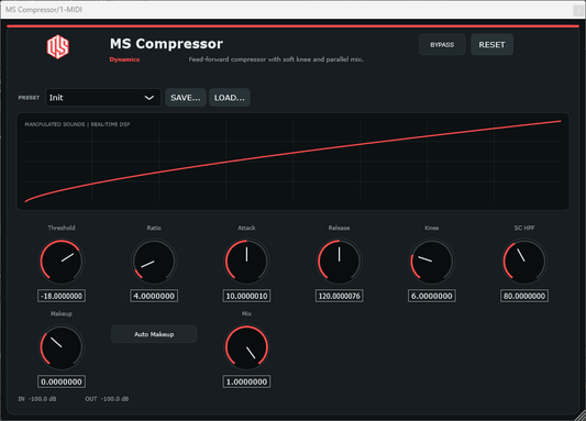 MS Compressor - Dynamics Compressor VST3 Plugin