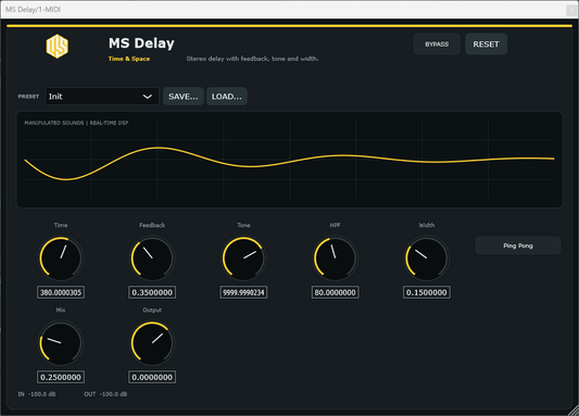 MS Delay - Stereo Delay VST3 Plugin