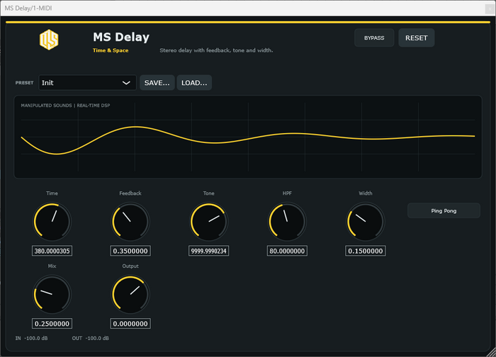 MS Delay - Stereo Delay VST3 Plugin