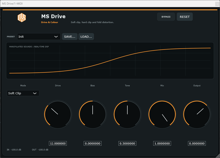 MS Drive - Distortion & Drive VST3 Plugin