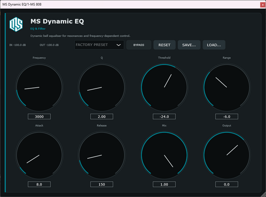 MS Dynamic EQ - Dynamic Equaliser VST3 Plugin
