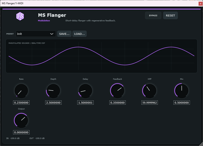 MS Flanger - Flanger VST3 Plugin