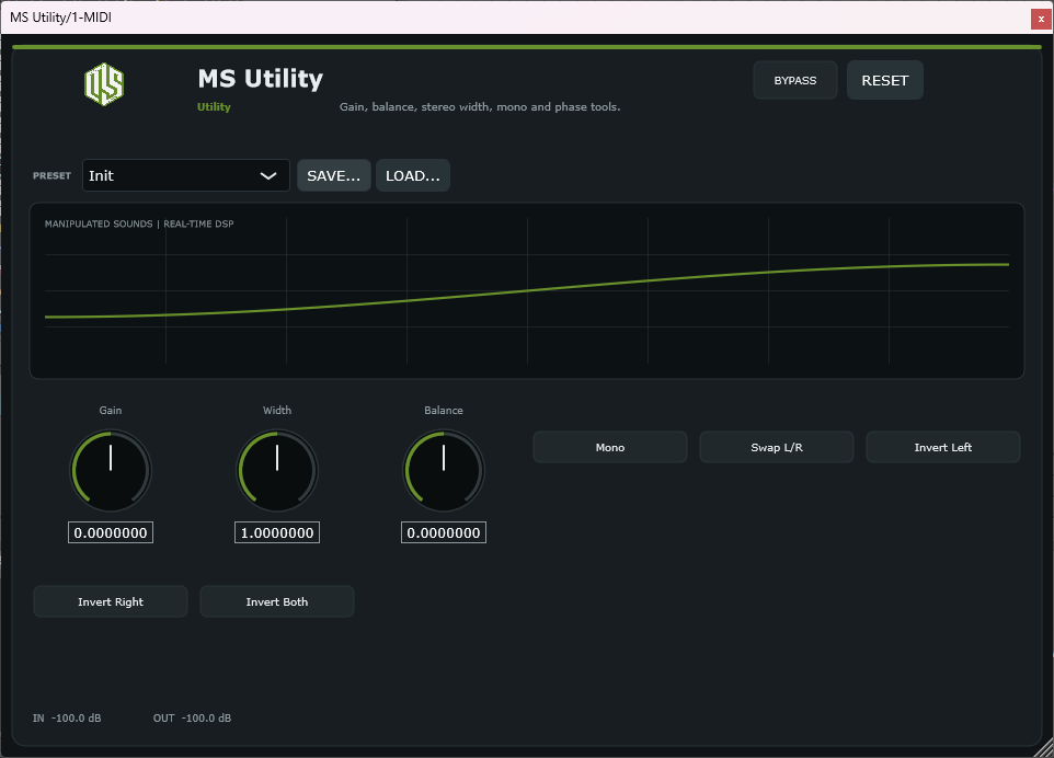MS Utility - Stereo Utility VST3 Plugin