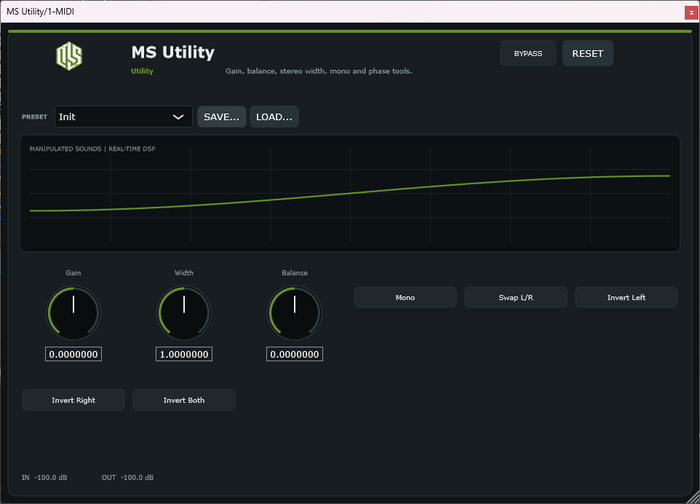MS Utility - Stereo Utility VST3 Plugin