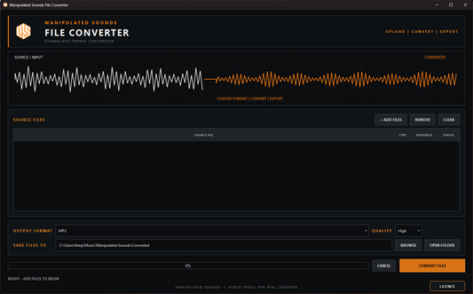 Manipulated Sounds File Converter – Standalone
